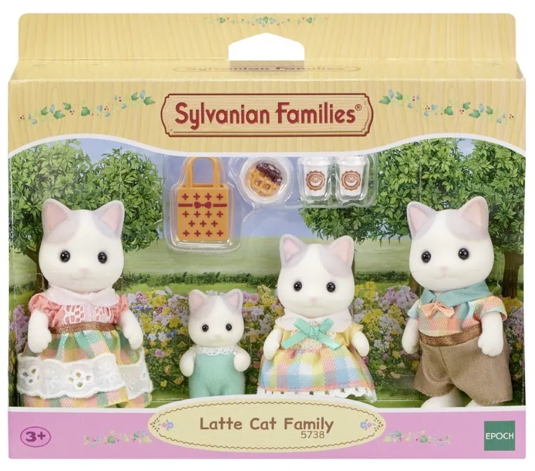 Sylvanian Families, Familia de pisicute, set de figurine, 5738