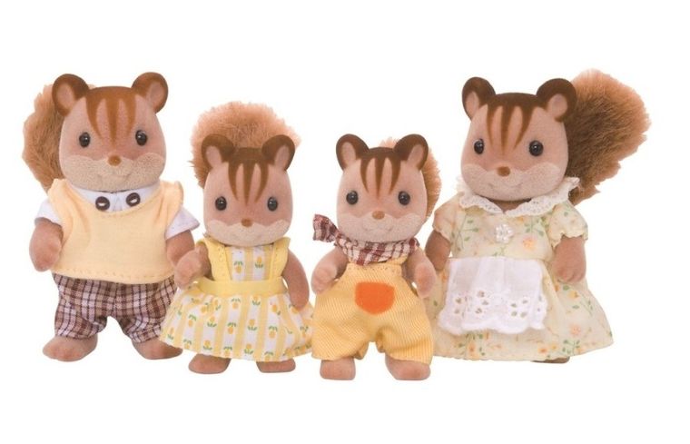Sylvanian Families, Familia de veverite, set de figurine, 4172