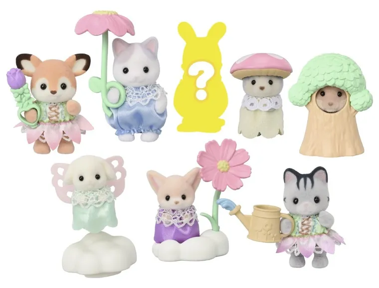 Sylvanian Families, Micutii primavaratici, punguta cu figurina surpriza, 5823, 1 buc.