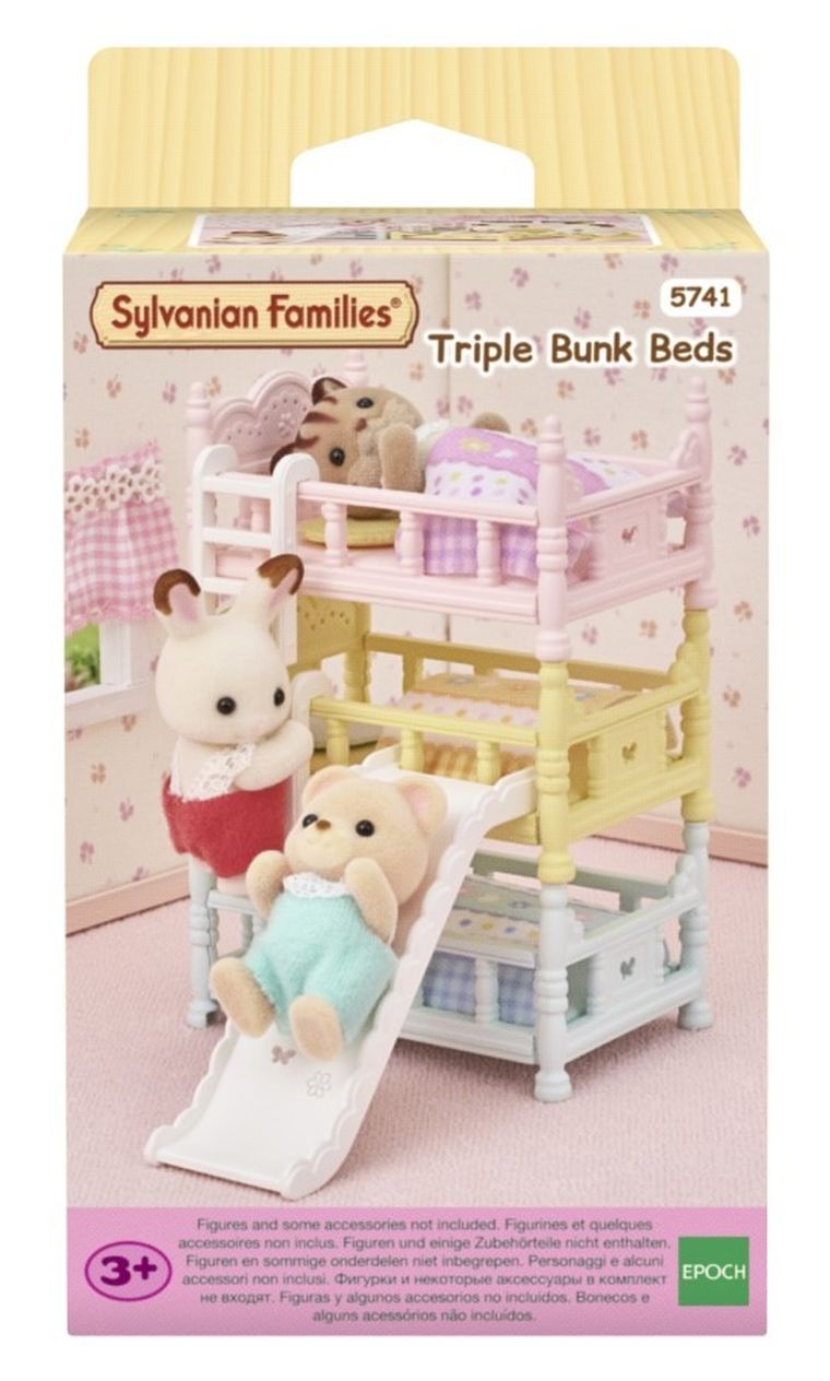 Sylvanian Families, Pat triplu, set cu accesorii, 5741