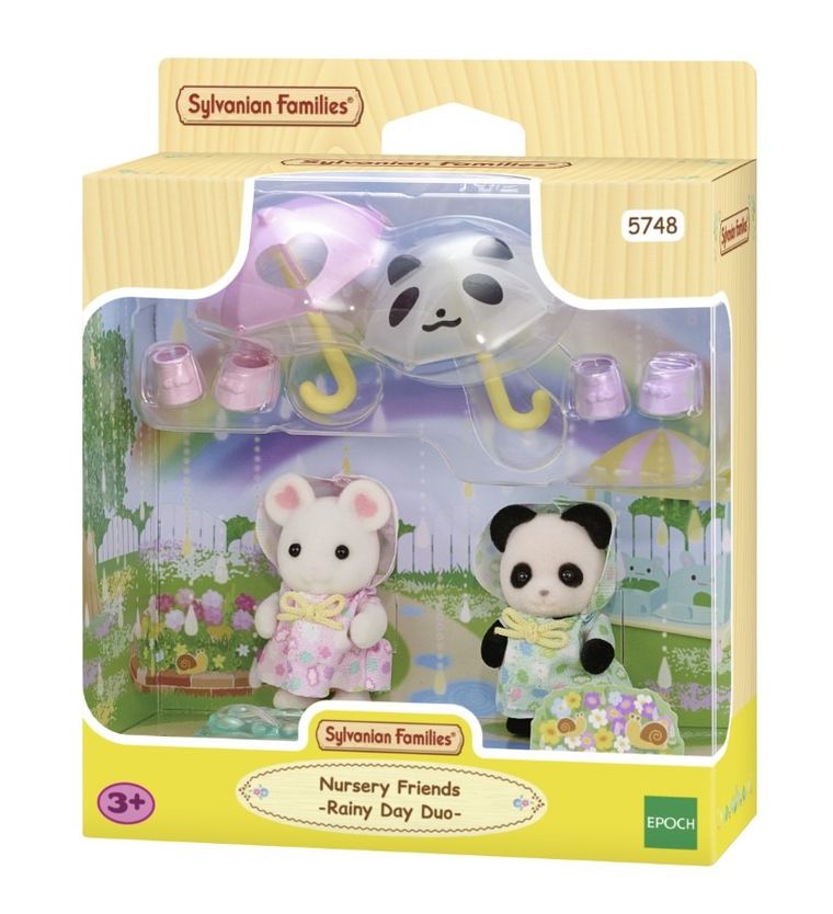 Sylvanian Families, Plimbare cu umbrele, set de figurine, 5748