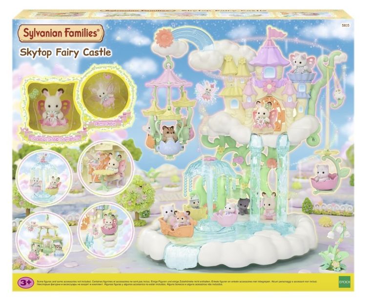 Sylvanian Families, Skytop Fairy Castle, set de joaca cu figurine, 5815