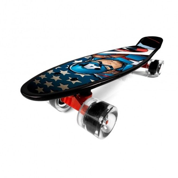The Avengers, Captain America, skateboard, 55 cm