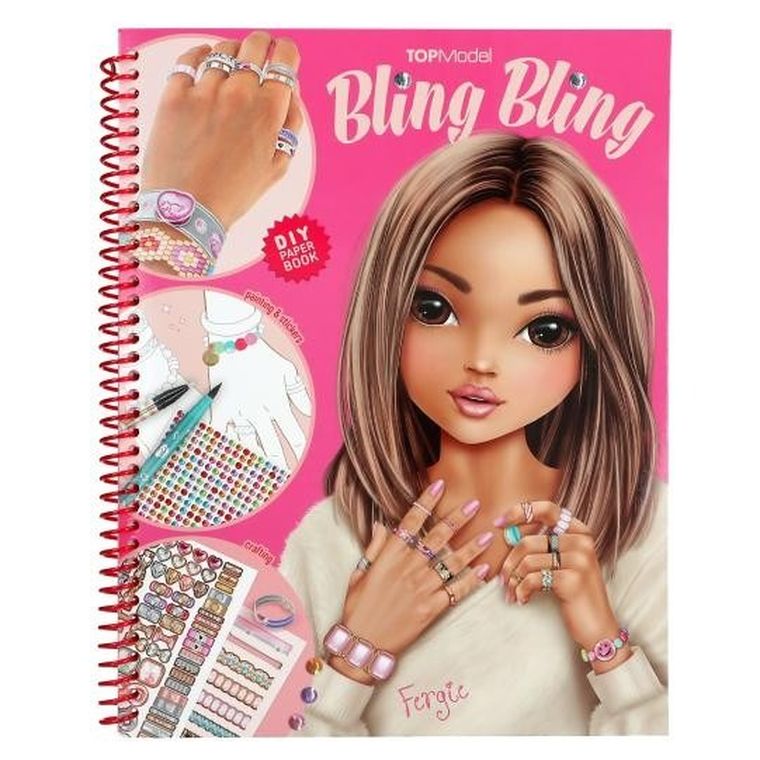 Top Model, Bling Bling, carte de colorat cu set pentru confectionarea bijuteriilor