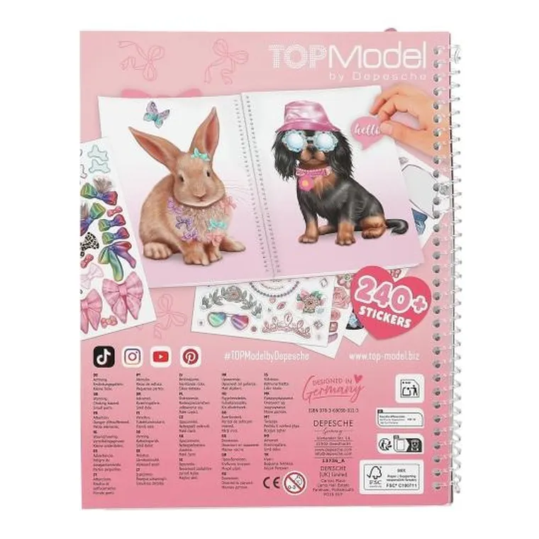 Top Model, Dress Me Up, Cute Animals, set creativ cu autocolante