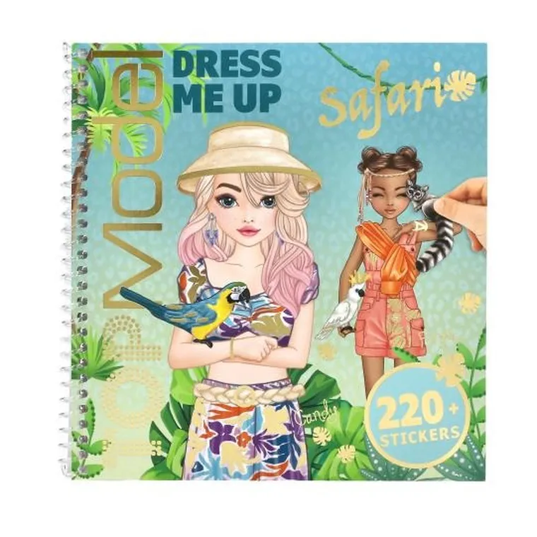 Top Model, Dress Me Up, Safari, set creativ cu autocolante