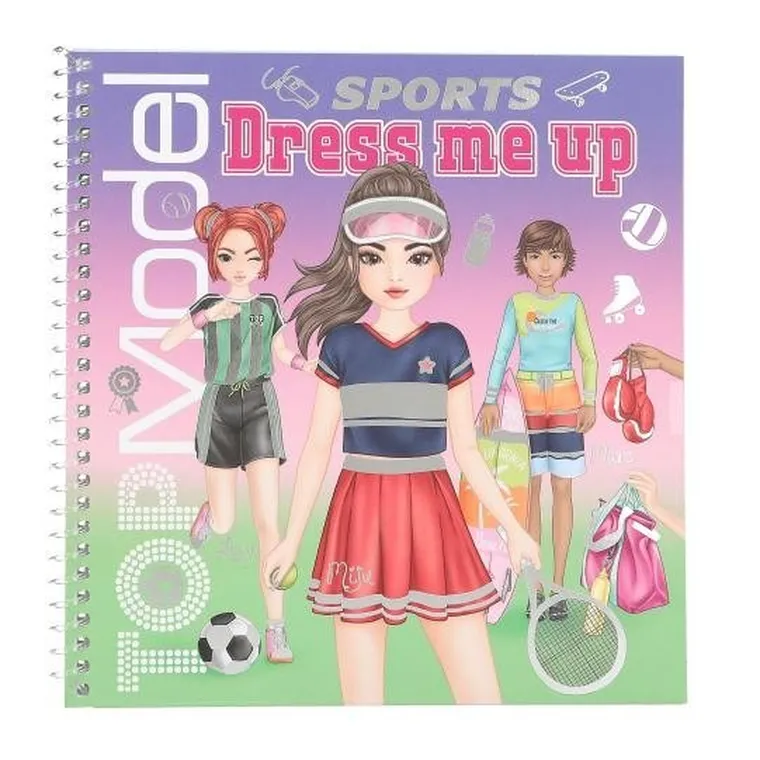 Top Model, Dress Me Up, Sports, set creativ cu stickere