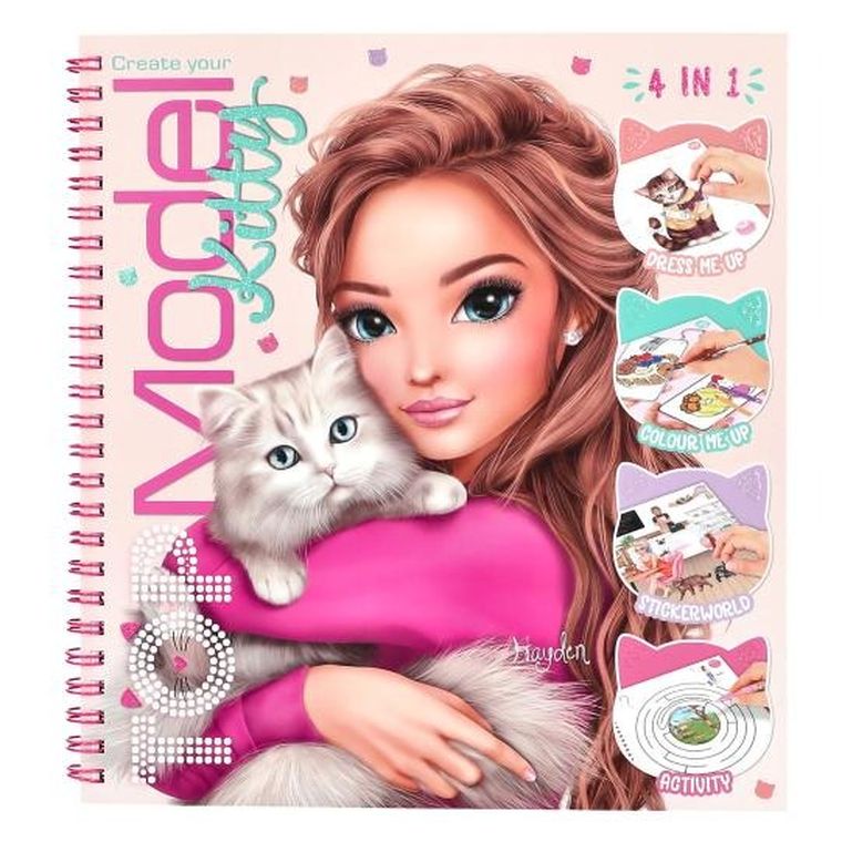 Top Model, Kitty, caiet de schite cu autocolante