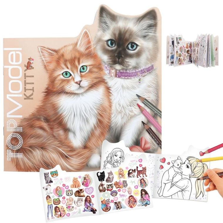 Top Model, Kitty, caiet de schite cu stickere