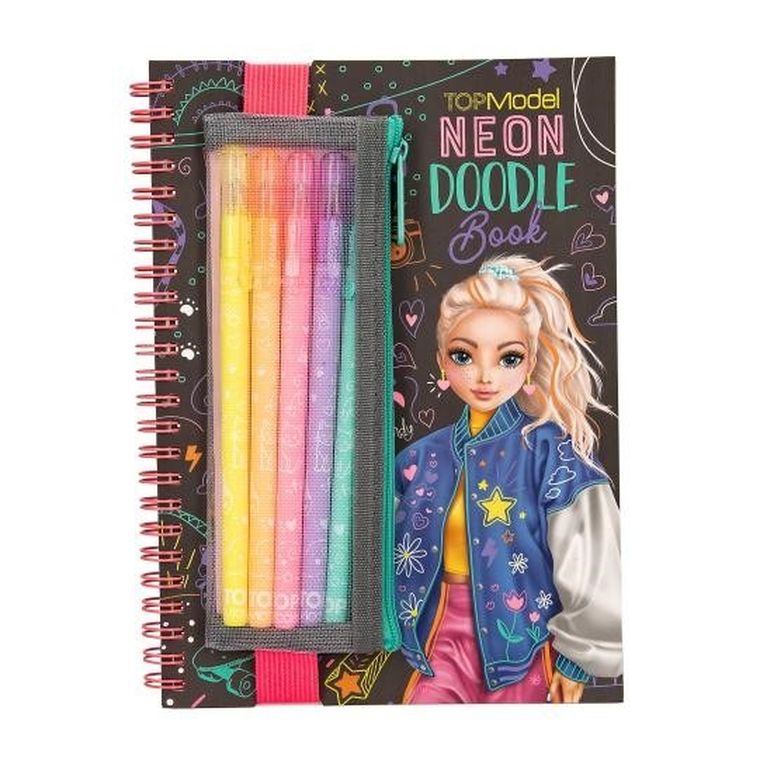 Top Model, Neon Doodle, Set creativ de pixuri cu gel