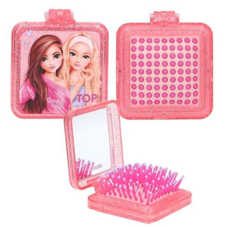 Top Model, perie pliabila cu oglinda, 1 buc.