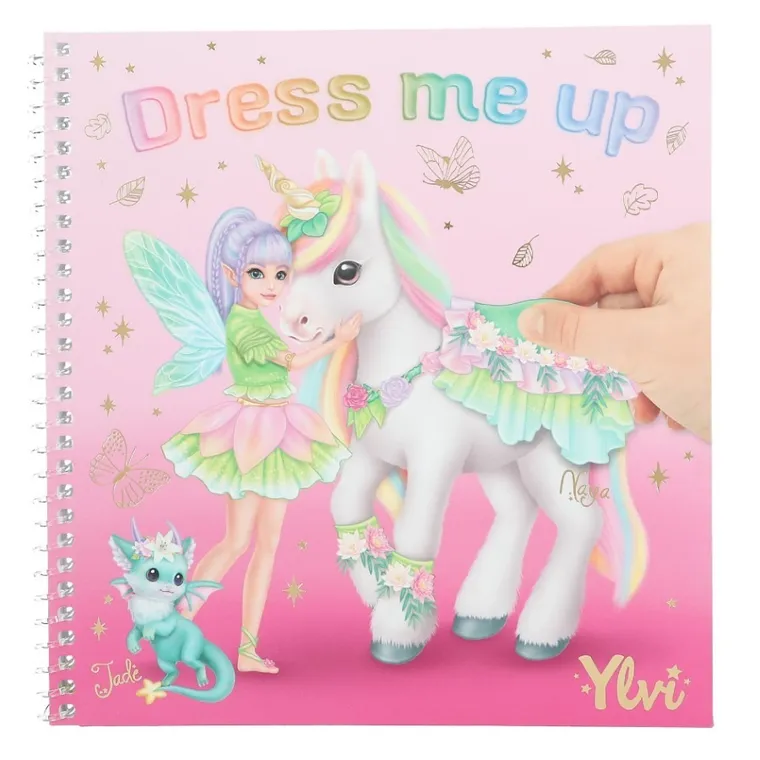Top Model, Unicorn Ylvi, Dress Me Up, set creativ cu autocolante