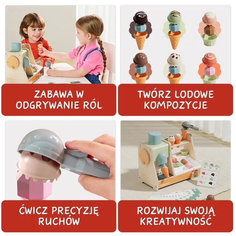 Topbright, Jucarie educativa gelaterie mare, 36 luni+