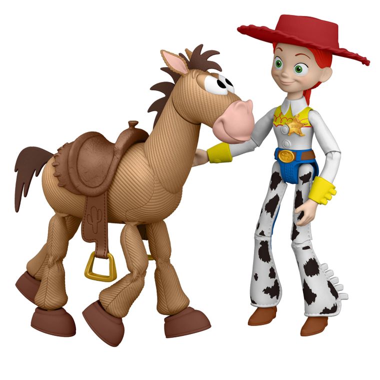 Toy Story 5, PlayScale, Jessie + Mustang, set de 2 figurine, scara 18 cm