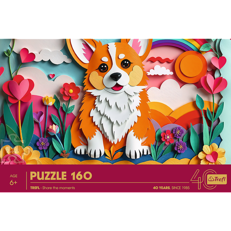 Trefl, 40 Years, Paper Art: Caine, puzzle, 160 piese