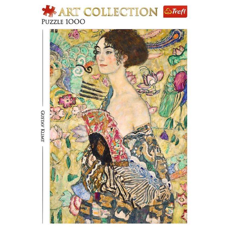 Trefl, Art Collection, Gustav Klimt, Lady with a Fan, puzzle, 1000 piese