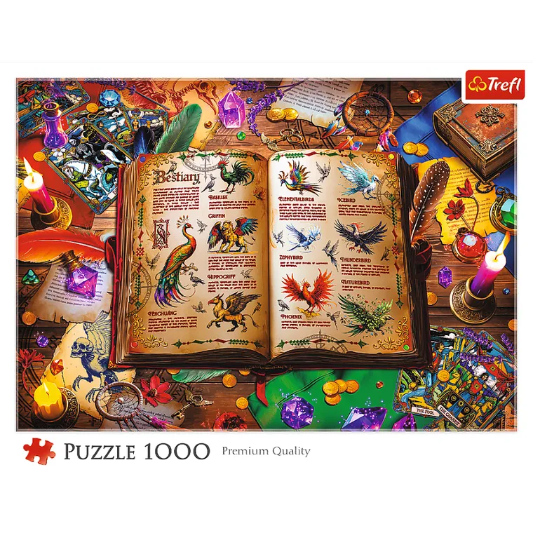 Trefl, Atlas of Fantastic Birds, puzzle, 1000 piese