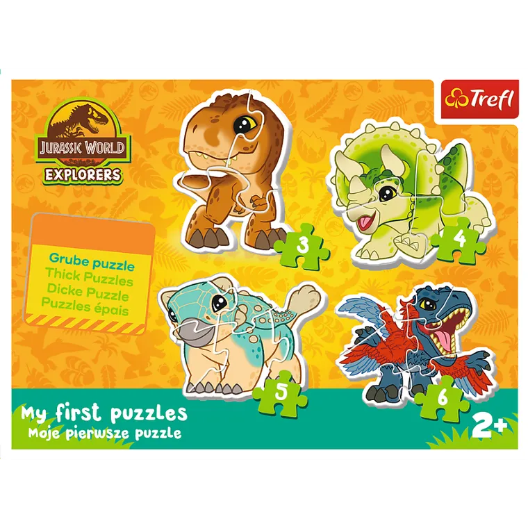 Trefl, Baby Classic, Jurassic World, puzzle, 18 piese