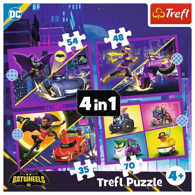 Trefl, Batman, puzzle 4w1