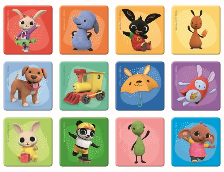 Trefl, Bing, puzzle 2in1 + joc memo, 102 piese