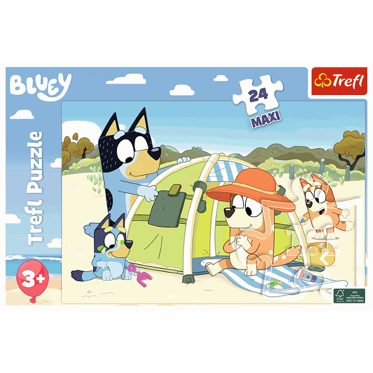 Trefl, Bluey, puzzle maxi, 24 piese