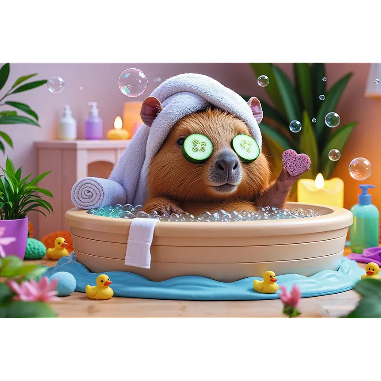 Trefl, Capibara in SPA, puzzle, 160 piese