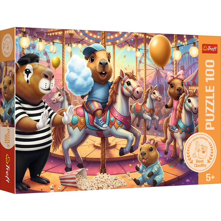 Trefl, Capibaras, puzzle, 100 piese