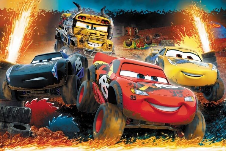 Trefl, Cars 3, Cursa extrema, puzzle, 100 piese