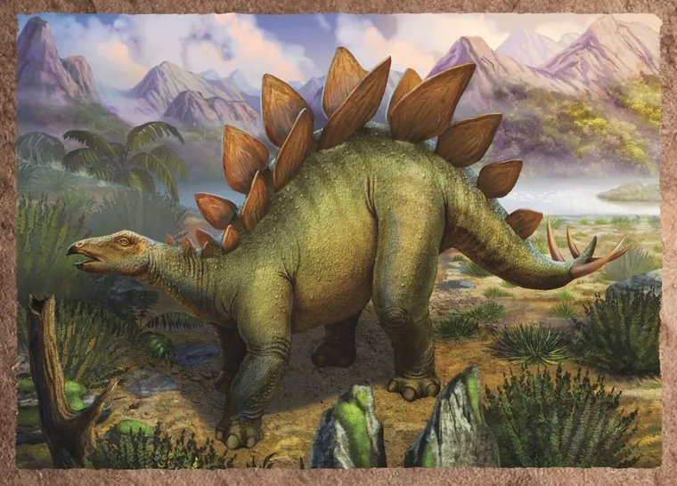 Trefl, Dinozauri interesanti, puzzle 4in1, 71 piese