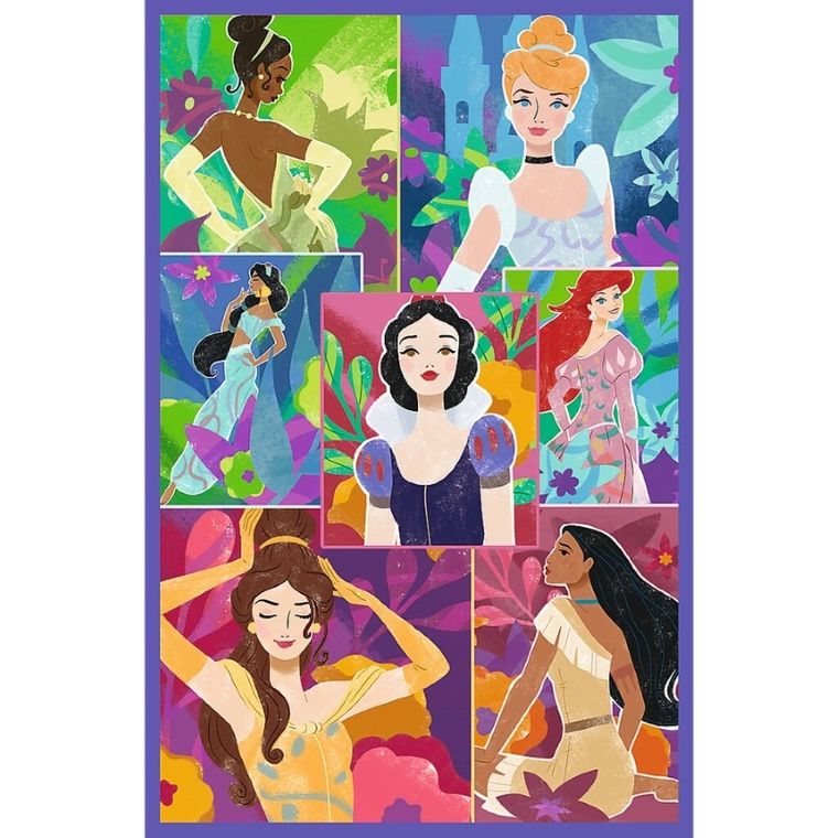Trefl, Disney Princess, puzzle, 3-80 piese