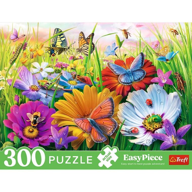 Trefl, EasyPiece, Insects in the Meadow, puzzle, 300 piese
