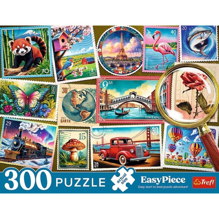Trefl, EasyPiece, Post Stamps, puzzle, 300 piese