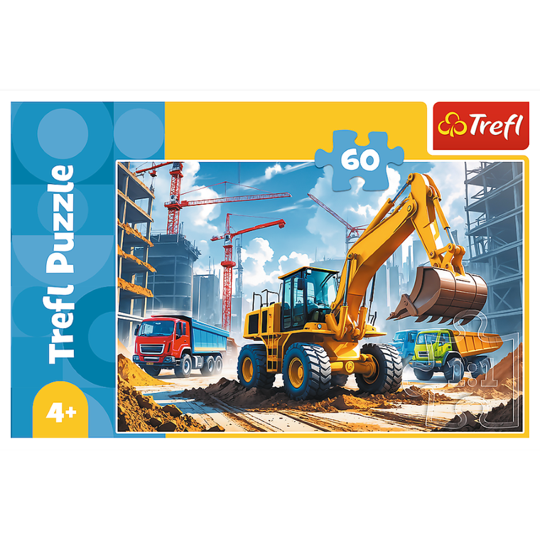 Trefl, Excavator, puzzle, 60 piese