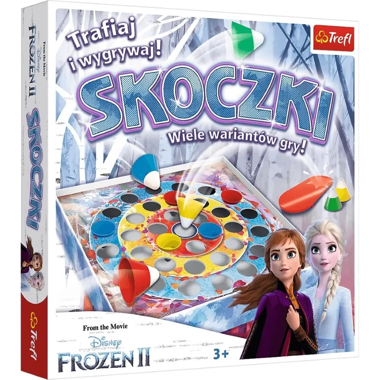 Trefl, Frozen 2, Jumpers, joc arcade de familie + Rainbow High, papusi vesele, puzzle, 60 piese gratuite, set promotional