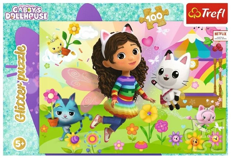 Trefl, Gabby's Dollhouse, 100 piese