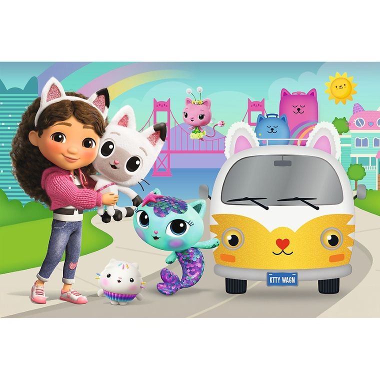 Trefl, Gabby's Dollhouse, puzzle, 60 piese
