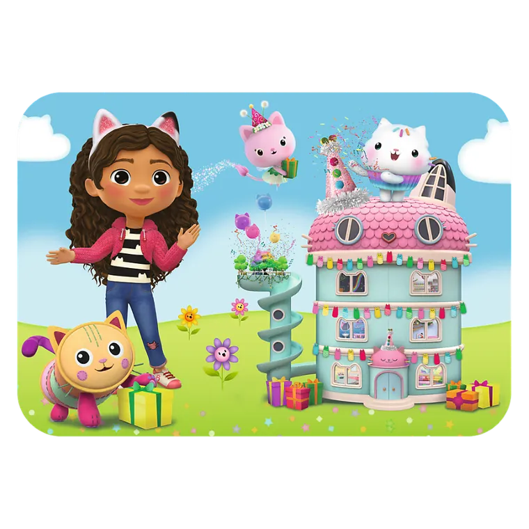 Trefl, Gabby's Dollhouse, puzzle din lemn, 24 piese