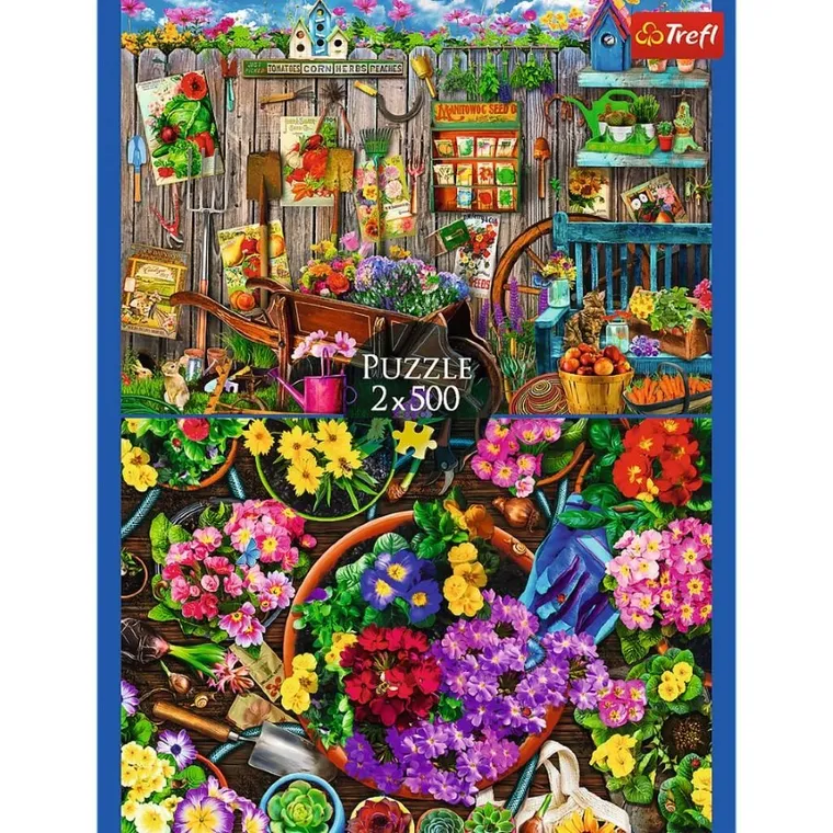 Trefl, Garden Work, puzzle, 2-500 piese