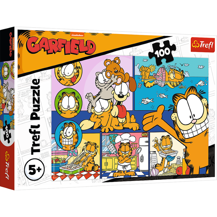 Trefl, Garfield, puzzle, 100 piese