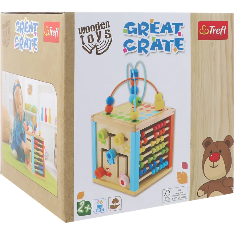 Trefl, Great Crate, jucarie educativa din lemn