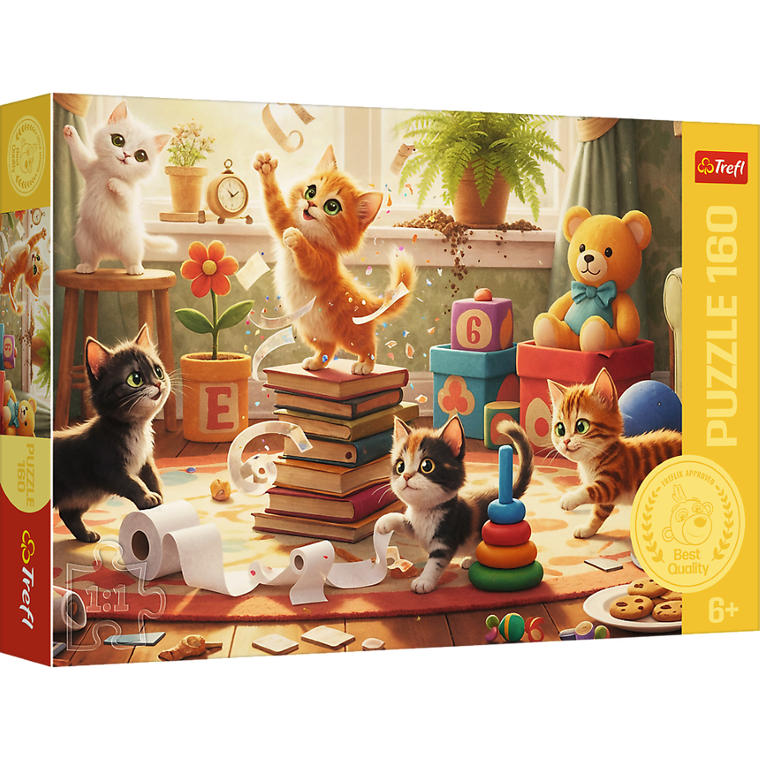 Trefl, Kitties' Fun, puzzle, 160 piese
