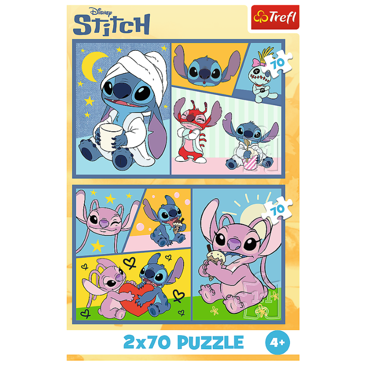 Trefl, Lilo si Stitch, puzzle, 2-70 piese