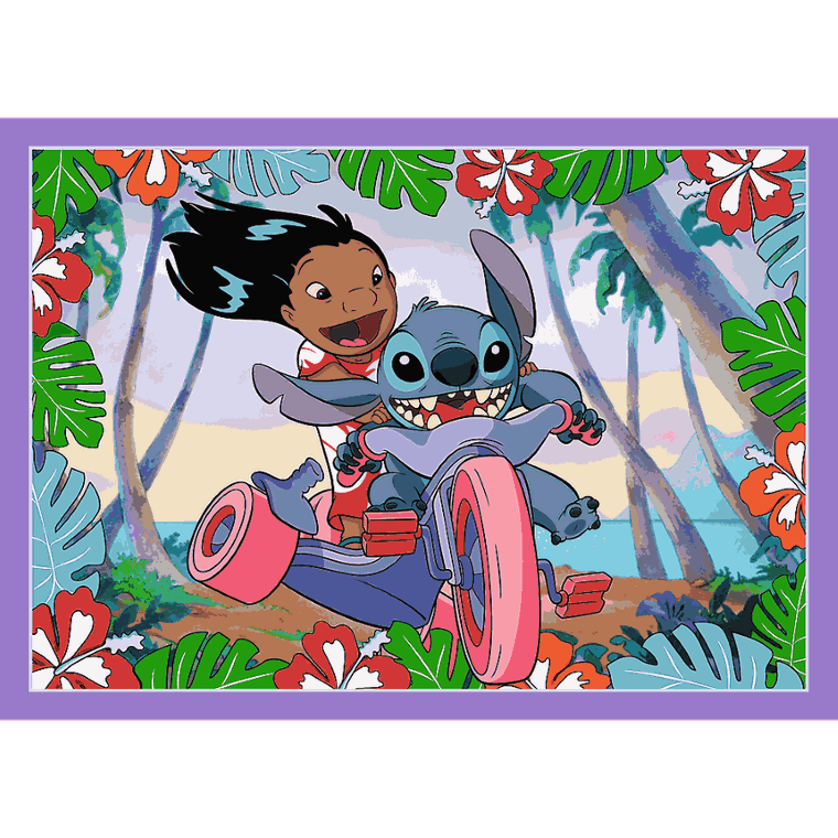 Trefl, Lilo si Stitch, puzzle, 4in1, 207 piese