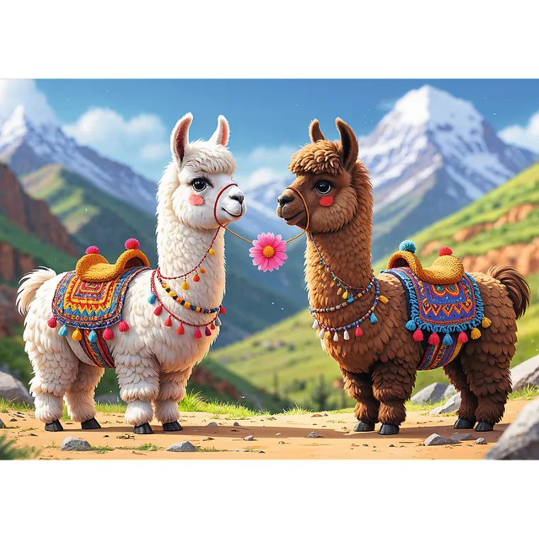 Trefl, Llamas, puzzle, 200 piese