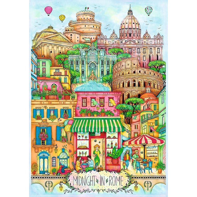 Trefl, Midnight in the City: Rome, puzzle, 1000 piese