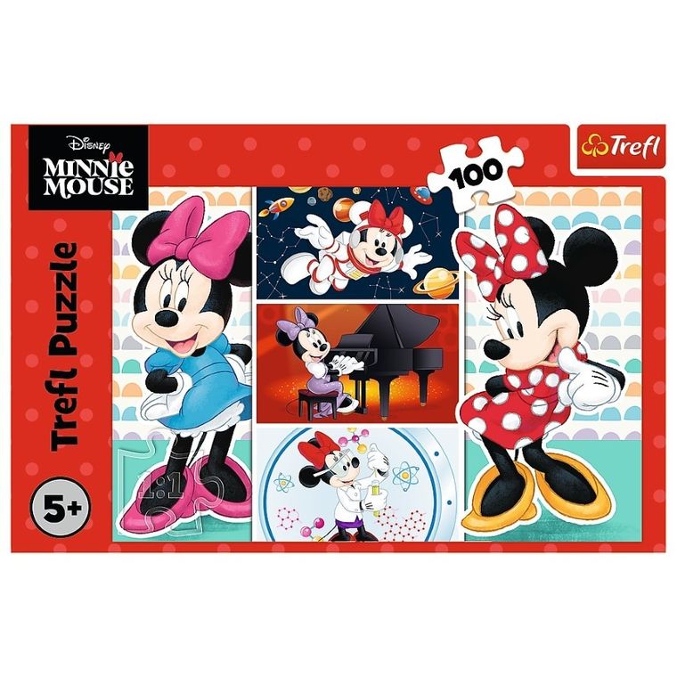 Trefl, Minnie Mouse, puzzle, 100 piese
