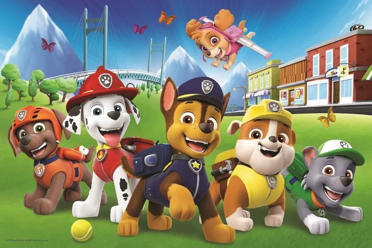 Trefl, Paw Patrol, Paw Patrol pe iarba, puzzle, 60 piese