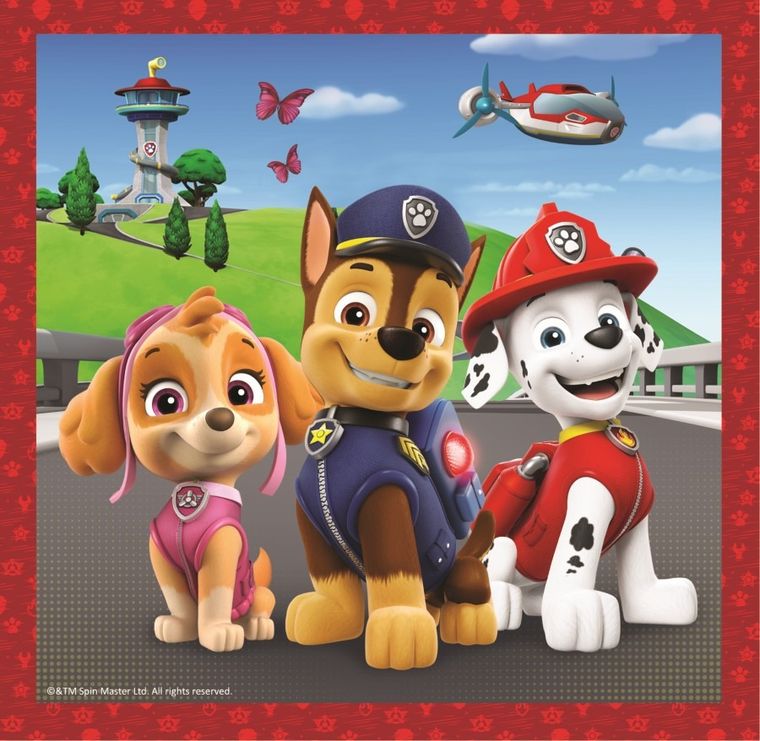 Trefl, Paw Patrol, puzzle 3in1, 106 piese