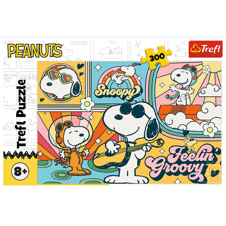 Trefl, Peanuts World, puzzle, 300 piese