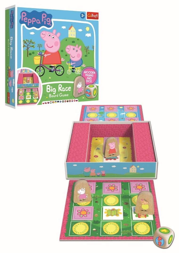 Trefl, Peppa Pig, Big race, joc